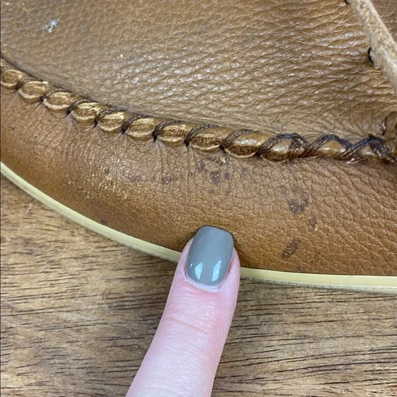 Laurentian Chief Men's Brown Leather Slip On Moccasins Sz 43 - Picture 11 of 16